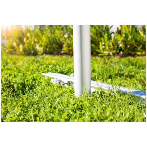 Windhager Douille de sol Premium pour voile d'ombrage en aluminium, longueur 90 cm, fixée dans la pelouse.