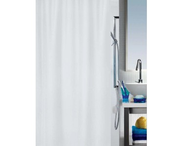 Spirella Tenda doccia in tessuto Primo Bianco 180 x 180 cm