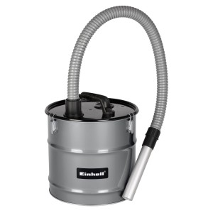 Einhell Filtre à cendres fines 18 l : Filtre à cendres avec tuyau et poignée pour cheminée, four ou barbecue.