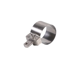 Support de main courante en acier inoxydable V2A pour fixation de supports de garde-corps.