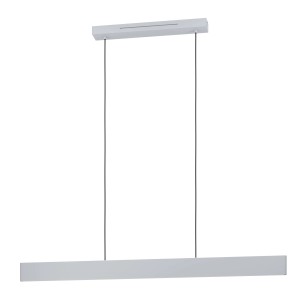 Lampada a sospensione LED grigia Eglo Connect Andreas-Z, 119 cm di larghezza, con funzione RGB/CCT.