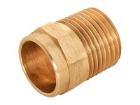 Löt-Übergangsnippel Rotguss Ø 18 x 21 mm (R 1/2)