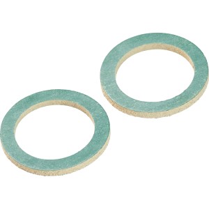 Due guarnizioni in fibra HD-Ring, Ø 17/24 mm, spessore 2 mm, per tubazioni.