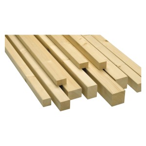 Stapel Rahmenholz Fichte/Tanne, gehobelt, 34x54x2000 mm, für Innenausbau.