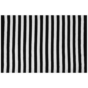 Tappeto da esterno Tavas a righe bianco e nero, 140x200 cm.
