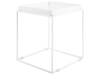 Table d'appoint Beliani Saxon en métal Blanc (HxlxP) 50 x 40 x 40 cm