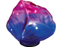 LED-Solar-Dekostein Kristall Blau-Pink (HxBxT) 13,5 x 14,5 x 12 cm