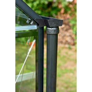 Tuyau de descente Halls, 130 cm, pour serres Qube. Accessoire pour l'évacuation des eaux de pluie.