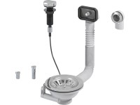 Prevex Ablaufventil-Set mit Drehbedienung 1 1/2