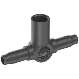 Gardena Raccordo a T per sistemi Micro-Drip, 4,6 mm (3/16") per collegare ugelli a spruzzo/gocciolatori finali.