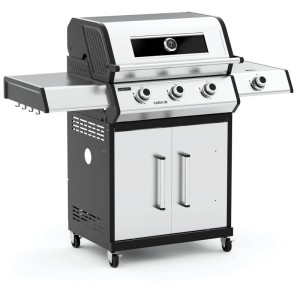 Sunset BBQ® Barbecue a gas Garda 3B+ inox Nero 117,5 x 131 x 56,5 cm
