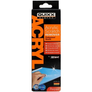 Set Quixx Acrylic Scratch Remover per la riparazione della vernice su auto, moto e casa.