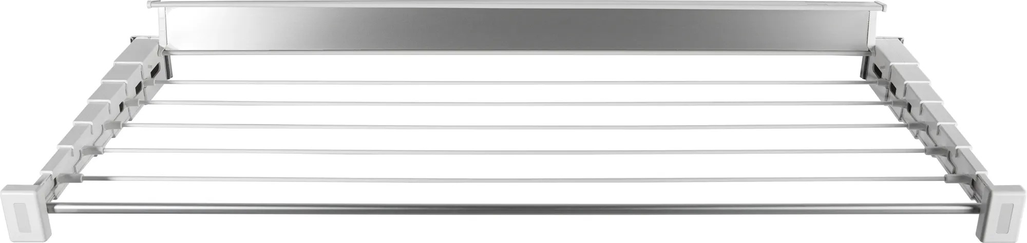 Stendibiancheria Da Parete NEXTDAY 100 Cm &ndash; Estensibile E Pieghevole &ndash; Bianco Con 6m Di Corda