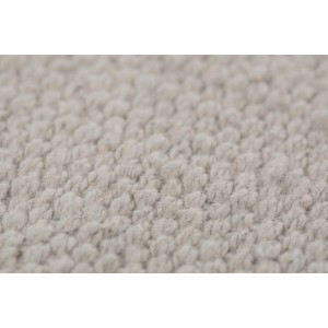 Gros plan : Tapis gris Andiamo Missouri, 60x120 cm, tapis en coton à poils courts.