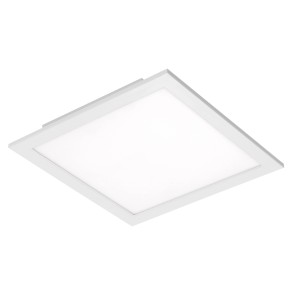 Panneau LED blanc Piatto, 18W, carré, pour montage au plafond. Dimmable et avec contrôle de la température de couleur.