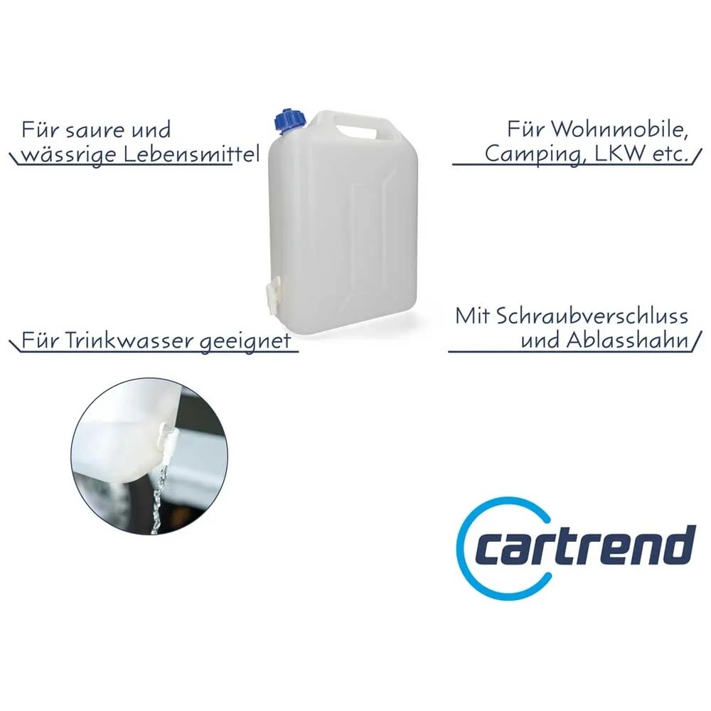 Cartrend Wasserkanister Kunststoff Weiss 10 l kaufen bei OBI
