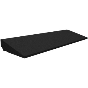 Rampa per marciapiede Kraiburg Profimat in gomma nera, 70x250x800 mm, per protezione pneumatici e cerchioni.