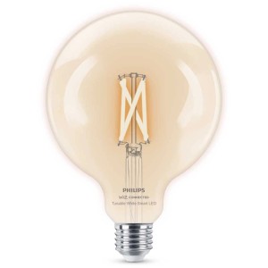 Philips Smart LED Globe G125 Filamento, chiara, dimmerabile, E27, 60W, 806lm.