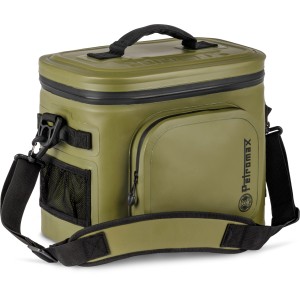 Petromax Kühltasche Oliv, 8 Liter. Kühlbox mit Tragegurt, Seitentaschen und Flaschenöffner.