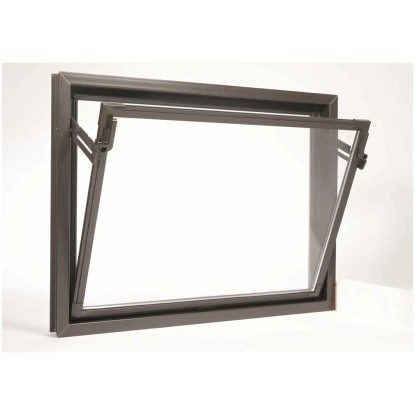 Nebenraum-Kippfenster Einfachverglasung Braun 60 x 40 cm