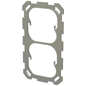 Piastra di fissaggio Modino Priamos Gr. 2x1 per montaggio verticale di scatole interruttori.