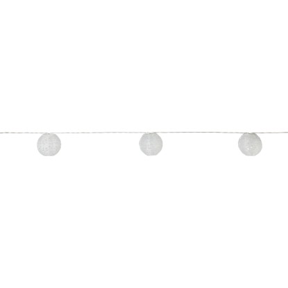 Solar-Lichterkette Fiuggi 24 Lampions LED Weiss 8,40 m