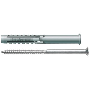 Fischer SXR 6x60 tassello a telaio con vite, 8 pezzi, per fissaggi sicuri in calcestruzzo e muratura.