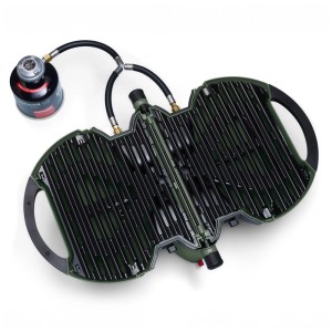 nomadiQ Grill a gas BBQ Model 3.0 Forest Green, grill portatile con bombola.