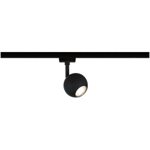 Illuminazione a binario: Paulmann Urail Spot Tup GU10, 230V, nero opaco. Forma rotonda, luce.