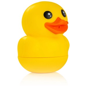 Gelbe Reer Badeente aus Silikon, Teil des 2er-Sets Badetiere für Kinder.