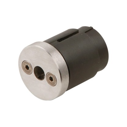 Adaptateur + bouchon d'extrémité V2A pour main courante V2A Ø 40 mm