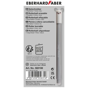 Eberhard Faber Gelschreiber Animal Erase It! Maus Blau, radierbarer Stift mit Tiermotiv.