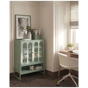 Beliani Buffet Soletta vert menthe 108 x 84 x 35 cm