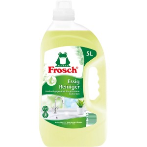 Frosch Detergente Aceto 5L: Detergente potente contro calcare e sporco per cucina e bagno.