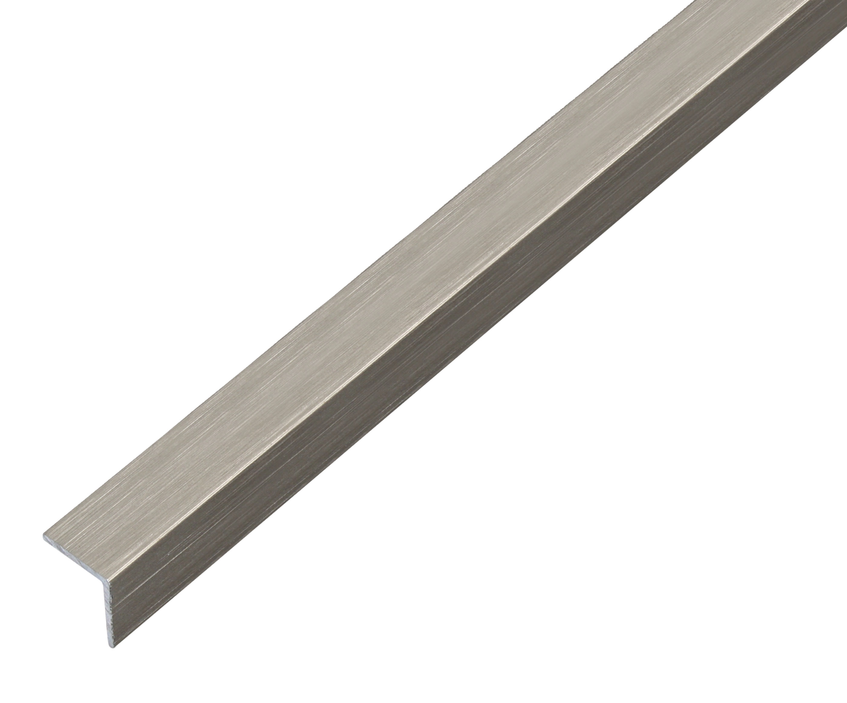 Profilo angolare alluminio design Acciaio inox scuro (HxLxP) 20 x 20 x  1'000 mm