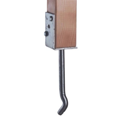 Support de poteau forme de L avec allonge en roche 200 x 80 x 60 mm