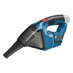 Aspirateur à main sans fil Bosch Professional GAS 12 V-LI en bleu et noir, sans batterie.