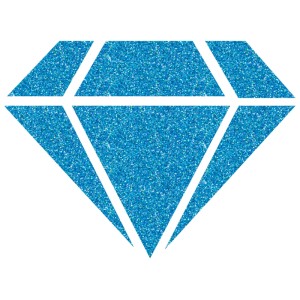 Diamante blu scintillante, simbolo della pittura Aladine Diamond 24 Carats.