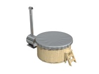 FinnTherm PVC-Abdeckung Hot Tub Bergen Grau Ø 160 cm