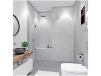 Breuer Rückwand Marmor-Optik Grau 100 x 210 cm