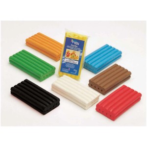 Pâte à modeler de différentes couleurs, dont la pâte rouge (250g), pour le modelage pour enfants.