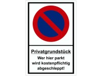 Hinweisschild Privatgrundstück 30 x 20 cm
