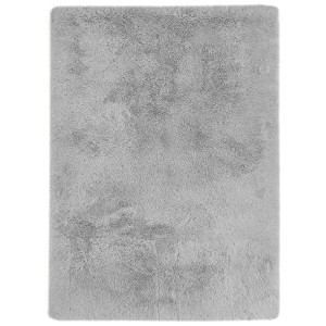 Tapis gris Andiamo Alpa en fausse fourrure, 120x160 cm. Tapis moderne et moelleux pour salon et chambre.