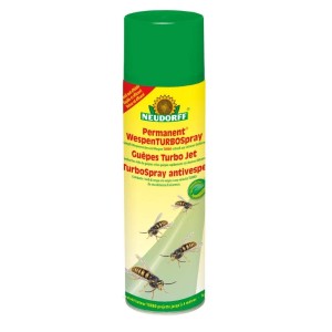 Neudorff WespenTurbospray per il controllo delle vespe con testina a spruzzo turbo per un'applicazione sicura.
