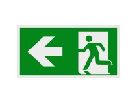 Hinweisschild Fluchtweg Pfeil nach links 30 x 15 cm