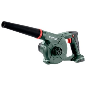 Metabo Akku-Gebläse AG 18 Solo, grün-schwarz mit rotem Akzent. Robustes, kabelloses Gebläse für Werkstatt & Baustelle.