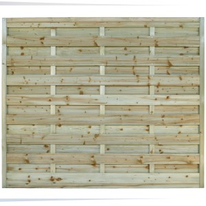 Recinzione privacy Rhodos in pino impregnato verde, 150x180 cm.