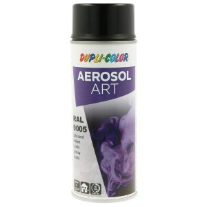 Dupli-Color Aerosol-Art RAL 9005 Nero intenso, vernice spray in bomboletta da 400ml.