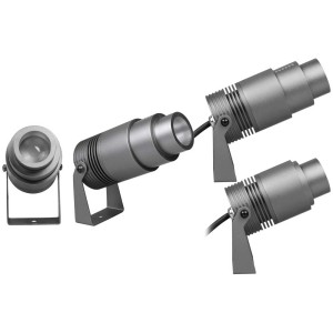 Faretto da giardino a LED Zoom Loris grigio scuro, 12W, bianco caldo, IP67, per esterni.