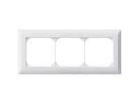 Hager Unterputz-Abdeckrahmen Kallysto waagerecht Weiss Gr. 3 x 1